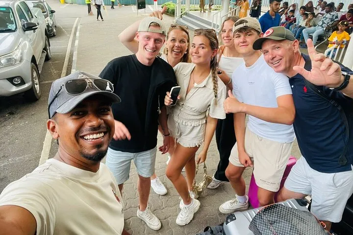 Guests on a Bentota Cabs tour in Sri Lanka