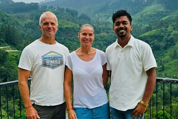 Guests on a Bentota Cabs tour in Sri Lanka