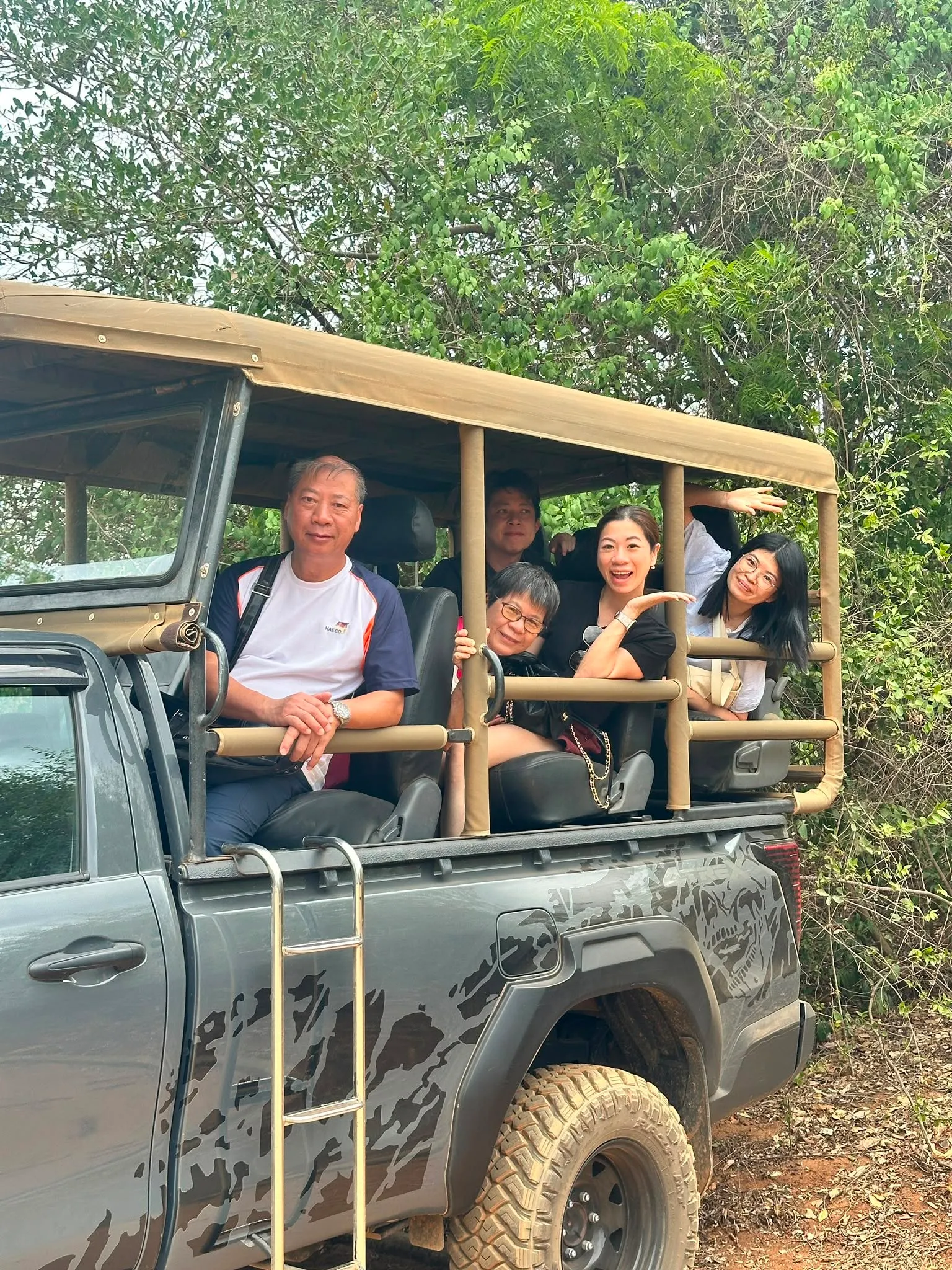 Guests on a Bentota Cabs tour in Sri Lanka
